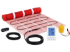 VEVOR Floor Heating Mat,10 Sq.ft. 14℉-113℉ Electric Radiant Floor Heated Warm System with Digital Floor Sensing Thermostat, 110-120V  Includes Installation Monitor, Adhesive Back for Easy Installation
