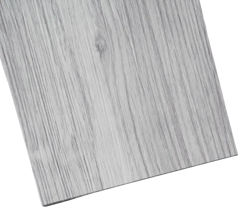 VEVOR Self Adhesive Vinyl Floor Tiles 36 x 6 inch, 20 Tiles 0.62mm Thick Peel & Stick, Light Gray Wood Grain DIY Flooring for Kitchen, Dining Room, Bedrooms & Bathrooms, Easy for Home Decor