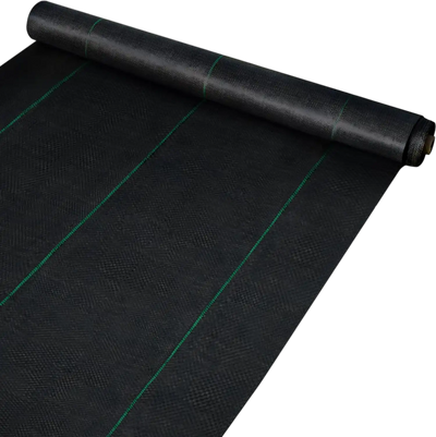 VEVOR 6.5FTx300FT Premium Weed Barrier Fabric Heavy Duty 3.2OZ, Woven Weed Control Fabric, High Permeability Good for Flower Bed, Geotextile Fabric for Underlayment, Polyethylene Ground Cover