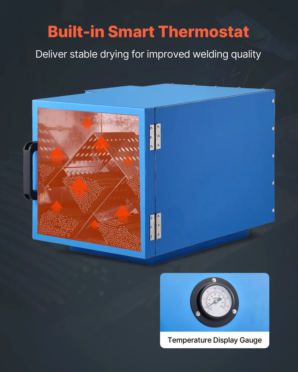 Vevor Welding Rod Drying Oven for 18" Electrode 200 lbs Capacity 1060W 120V New