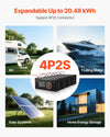 Vevor LiFePO4 Lithium Battery 24V 100Ah Built-in 50A BMS 2560Wh Bluetooth New