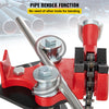 VEVOR Tripod Pipe Chain Vise, 1/8\"-5\" Pipe Capacity, 36.4“ Length Chain Vise Stand with Portable Folding Steel Legs, for Grabbing, Supporting and Bending Pipes in Factory, Workshop and Home
