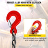VEVOR Chain Sling, 5/16 inch x 5 ft Lifting Chains with Hooks, G80 Engine Chain Hoist Lifts, 11000 lbs/5 Ton Capacity Lifting Sling Chains for Engine Hoist, Engine Lift Chain with 4 Leg Grab Hooks