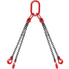 VEVOR Chain Sling, 5/16 inch x 5 ft Lifting Chains with Hooks, G80 Engine Chain Hoist Lifts, 11000 lbs/5 Ton Capacity Lifting Sling Chains for Engine Hoist, Engine Lift Chain with 4 Leg Grab Hooks