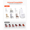 VEVOR Stretch Spandex Folding Chair Covers, Universal Fitted Chair Cover, Removable Washable Protective Slipcovers, for Wedding, Holiday, Banquet, Party, Celebration, Dining (100PCS White)