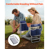 VEVOR Garden Kneeler and Seat, 11 in Wide Kneeling Pad, Heavy Duty Garden Kneeling Stool, Folding Garden Seat with 2 Tool Bags, Relieve Knee & Back Pain, Non-Slip Garden Bench for Women Grandparents
