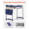 VEVOR Garden Kneeler and Seat, 11 in Wide Thick Kneeling Pad, Heavy Duty Garden Kneeling Stool, Folding Garden Seat with 1 Tool Bag, Relieve Knee & Back Pain, Non-Slip Garden Bench for Grandparents