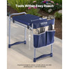 VEVOR Garden Kneeler and Seat, 11 in Wide Thick Kneeling Pad, Heavy Duty Garden Kneeling Stool, Folding Garden Seat with 1 Tool Bag, Relieve Knee & Back Pain, Non-Slip Garden Bench for Grandparents