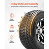 VEVOR Golf Cart Wheels, 10" 205/50-10 Black Aluminum Alloy Golf Cart Tires and Wheels Combo (Set of 4) Fit Club Car, EZGO, Yamaha, 4 Ply Rubber 4-Lug Lawn Mower Tires & Rims, 675 lbs Load, All-Terrain