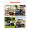 VEVOR Golf Cart Wheels, 10" 205/50-10 Black Aluminum Alloy Golf Cart Tires and Wheels Combo (Set of 4) Fit Club Car, EZGO, Yamaha, 4 Ply Rubber 4-Lug Lawn Mower Tires & Rims, 675 lbs Load, All-Terrain