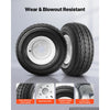VEVOR 2-Pack Trailer Tire Rim Assembly 20.5x8-10 with 5 Lug on 4.5 in PCD, 6 Ply Load Range C Trailer Tire on 10" White Rims, 2.8 in Center Bore, Max Load 1100LBS 50PSI for Utility/Boat/Camper Trailers