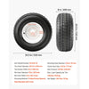 VEVOR 2-Pack Trailer Tire Rim Assembly 20.5x8-10 with 5 Lug on 4.5 in PCD, 6 Ply Load Range C Trailer Tire on 10" White Rims, 2.8 in Center Bore, Max Load 1100LBS 50PSI for Utility/Boat/Camper Trailers