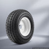 VEVOR 2-Pack Trailer Tire Rim Assembly 20.5x8-10 with 5 Lug on 4.5 in PCD, 6 Ply Load Range C Trailer Tire on 10" White Rims, 2.8 in Center Bore, Max Load 1100LBS 50PSI for Utility/Boat/Camper Trailers