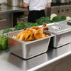 VEVOR 2 Pack Stainless Steam Hotel Pans, 1/2 Size Table Steam Pans With Lids, 6 Inch Deep, Anti Jam Restaurant Supplies Reusable Catering Storage for Home, Party, Restaurant, Hotel, Buffet