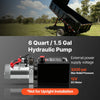 VEVOR 6 Quart Hydraulic Pump, Single Acting Dump Trailer Pump, 3200PSI Max Relief Pressure, 0.91 GPM Flow Rate, DC12V 1.6KW Hydraulic Power Unit for Dump Trailer Car Lifting (Horizontal Installation)