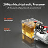 VEVOR 6 Quart Hydraulic Pump, Single Acting Dump Trailer Pump, 3200PSI Max Relief Pressure, 0.91 GPM Flow Rate, DC12V 1.6KW Hydraulic Power Unit for Dump Trailer Car Lifting (Horizontal Installation)