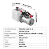 VEVOR 4 Quart Hydraulic Power Unit, Single Acting Dump Trailer Pump, 3200 PSI Max Relief Pressure & 0.91 GPM Flow Rate, DC 12V Hydraulic Pump with Metal Reservoir for Dump Trailer Car Lifting