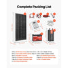 VEVOR 400W 12V Complete Solar Power Kit, 2PCS 200W Monocrystalline Solar Panels + 12.8V 100Ah LiFePO₄ Battery + 40A MPPT Charge Controller + 1000W Power Inverter for RV Home Camping Boats Off-Grid