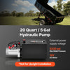 VEVOR 20 Quart Hydraulic Pump, Double Acting Dump Trailer Pump, 3200PSI Max Relief Pressure, 0.91 GPM Flow Rate, DC12V 1.6KW Hydraulic Power Unit for Dump Trailer Car Lifting (Horizontal Installation)