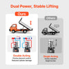 VEVOR 6 Quart Hydraulic Power Unit, Double Acting Dump Trailer Pump, 3200 PSI Max Relief Pressure & 0.91 GPM Flow Rate, DC 12V Hydraulic Pump with Metal Reservoir for Dump Trailer Car Lifting, White