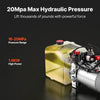 VEVOR 3 Quart Hydraulic Pump, Double Acting Dump Trailer Pump, 3200PSI Max Relief Pressure & 0.91 GPM Flow Rate, DC12V 1.6KW Hydraulic Power Unit for Dump Trailer Car Lifting (Horizontal Installation)
