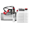 VEVOR 3 Quart Hydraulic Pump, Double Acting Dump Trailer Pump, 3200PSI Max Relief Pressure & 0.91 GPM Flow Rate, DC12V 1.6KW Hydraulic Power Unit for Dump Trailer Car Lifting (Horizontal Installation)