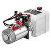 VEVOR 3 Quart Hydraulic Pump, Double Acting Dump Trailer Pump, 3200PSI Max Relief Pressure & 0.91 GPM Flow Rate, DC12V 1.6KW Hydraulic Power Unit for Dump Trailer Car Lifting (Horizontal Installation)