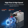 VEVOR 3 Quart Hydraulic Power Unit, Double Acting Dump Trailer Pump, 3200 PSI Max Relief Pressure & 0.91 GPM Flow Rate, DC 12V Hydraulic Pump with Metal Reservoir for Dump Trailer Car Lifting