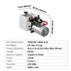 VEVOR 3 Quart Hydraulic Power Unit, Double Acting Dump Trailer Pump, 3200 PSI Max Relief Pressure & 0.91 GPM Flow Rate, DC 12V Hydraulic Pump with Metal Reservoir for Dump Trailer Car Lifting