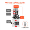 VEVOR 4 Quart Hydraulic Pump, Double Acting Dump Trailer Pump, 3200PSI Max Relief Pressure & 0.91 GPM Flow Rate, DC12V 1.6KW Hydraulic Power Unit for Dump Trailer Car Lifting (Horizontal Installation)