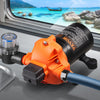 VEVOR 12V Diaphragm Pump, 3.5 GPM (13.25 L/min), 3-Chamber 12 Volt DC Water Pump with Automatic Pressure Switch 40-100 PSI Adjustable, 50 PSI, 1/2'' MNPT Port, for RV Yacht Food Truck Camper Marine