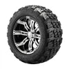 VEVOR Golf Cart Wheels, 12" 20x10-12 Black Aluminum Alloy Golf Cart Tires and Wheels Combo (Set of 4) Fit Club Car, EZGO, Yamaha, 4 Ply Rubber 4-Lug Lawn Mower Tires & Rims, 800 lbs Load, All-Terrain