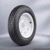 VEVOR 2-Pack Trailer Tire Rim Assembly 4.80-12 with 5 Lug on 4.5 in PCD, 6 Ply Load Range C Trailer Tire on 12" White Rims, 2.8 in Center Bore, Max Load 990LBS 90PSI for Utility/Boat/Camper Trailers