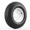 VEVOR 2-Pack Trailer Tire Rim Assembly 4.80-12 with 5 Lug on 4.5 in PCD, 6 Ply Load Range C Trailer Tire on 12" White Rims, 2.8 in Center Bore, Max Load 990LBS 90PSI for Utility/Boat/Camper Trailers
