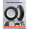 VEVOR 2-Pack Trailer Tire Rim Assembly 4.80-12 with 4 Lug on 4 in PCD, 6 Ply Load Range C Trailer Tire on 12" White Rims, 2.8 in Center Bore, Max Load 990LBS 90PSI for Utility/Boat/Camper Trailers