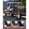 VEVOR 2-Pack Trailer Tire Rim Assembly 4.80-12 with 4 Lug on 4 in PCD, 6 Ply Load Range C Trailer Tire on 12" White Rims, 2.8 in Center Bore, Max Load 990LBS 90PSI for Utility/Boat/Camper Trailers