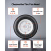 VEVOR 2-Pack Trailer Tire Rim Assembly 5.30-12 with 5 Lug on 4.5 in PCD, 6 Ply Load Range C Trailer Tire on 12" White Rims, 2.8 in Center Bore, Max Load 1050LBS 80PSI for Utility/Boat/Camper Trailers