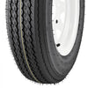 VEVOR 2-Pack Trailer Tire Rim Assembly 5.30-12 with 5 Lug on 4.5 in PCD, 6 Ply Load Range C Trailer Tire on 12" White Rims, 2.8 in Center Bore, Max Load 1050LBS 80PSI for Utility/Boat/Camper Trailers