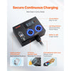 VEVOR NEMA Splitter for Dryer and EV, 3-Color LED Indicator, 240V Smart Power Distribution, With NEMA 14-50 Plug, Two NEMA 14-50 Outlets, 3.4 in LCD Screen, Max 40A Dryer EV, Tested to ETL Standard