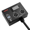 VEVOR NEMA Splitter for Dryer and EV, 3-Color LED Indicator, 240V Smart Power Distribution, With NEMA 14-50 Plug, Two NEMA 14-50 Outlets, 3.4 in LCD Screen, Max 40A Dryer EV, Tested to ETL Standard