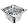 VEVOR 6 Pack Stainless Steam Hotel Pans, 1/6 Size Table Steam Pan, 4 Inch Deep, Anti Jam Restaurant Supplies Reusable Rustproof Catering Storage for Home, Party, Restaurant, Hotel, Buffet