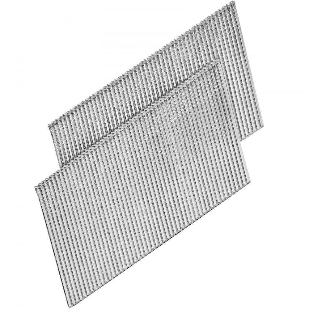 VEVOR 16 Gauge Finish Nails, 2 in Angled Finishing Nails, 2000-Count Galvanized Finishing Nail, 20-Degree Heavy-Duty Brad Nail with Galvanized Anti-Rust Process, for 16GA 20° Angled Finish Nailers