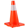 VEVOR 20Pack 18\" Traffic Cones, Safety Road Parking Cones PVC Base, Orange Traffic Cone with Reflective Collars, Hazard Construction Cones for Home Traffic Parking