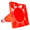VEVOR 20Pack 18\" Traffic Cones, Safety Road Parking Cones PVC Base, Orange Traffic Cone with Reflective Collars, Hazard Construction Cones for Home Traffic Parking