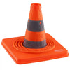VEVOR Safety Cones, 4 Pack 18 inch Collapsible Traffic Cones, Construction Cones with Reflective Collars, Wide Base and A Storage Bag, for Traffic Control, Driving Training, Parking Lots