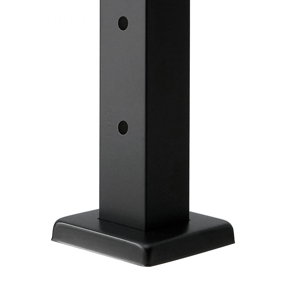 VEVOR Cable Railing Post, 42x2x2 Inch Level Deck Stair Posts, 1-Pack Stainless Steel Cable Handrail Post, Pre-Drilled Pickets with Mounting Bracket Stair Railing Kit, Black, 1JZLGZXHS106AWJO6001V0