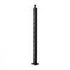 VEVOR Cable Railing Post, 42x1x2 Inch Stair Railing Post, with Pre-Drilled 30° Angled Holes, Stainless Steel Cable Rail Post with Horizontal and Curved Bracket, 1-Pack, Black, 1JZLGZXHS106VRA3X001V0