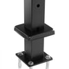VEVOR 1-Pack Cable Railing Post, 36x2x2 In Horizontal-Hole Deck Railing Post with Pre-Drilled Holes, Stainless Steel Cable Rail Post with Horizontal and Curved Bracket, Black, 1JZLGZXHS9148RVYS001V0