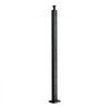 VEVOR 1-Pack Cable Railing Post, 36x2x2 In Horizontal-Hole Deck Railing Post with Pre-Drilled Holes, Stainless Steel Cable Rail Post with Horizontal and Curved Bracket, Black, 1JZLGZXHS9148RVYS001V0