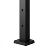 VEVOR Cable Railing Post, 36x1x2 Inch Corner Railing Post, with L-Shaped Pre-Drilled Holes, Stainless Steel Cable Rail Post with Horizontal and Curved Bracket, 1-Pack, Black, 1JZLGZXHS914IVCFL001V0